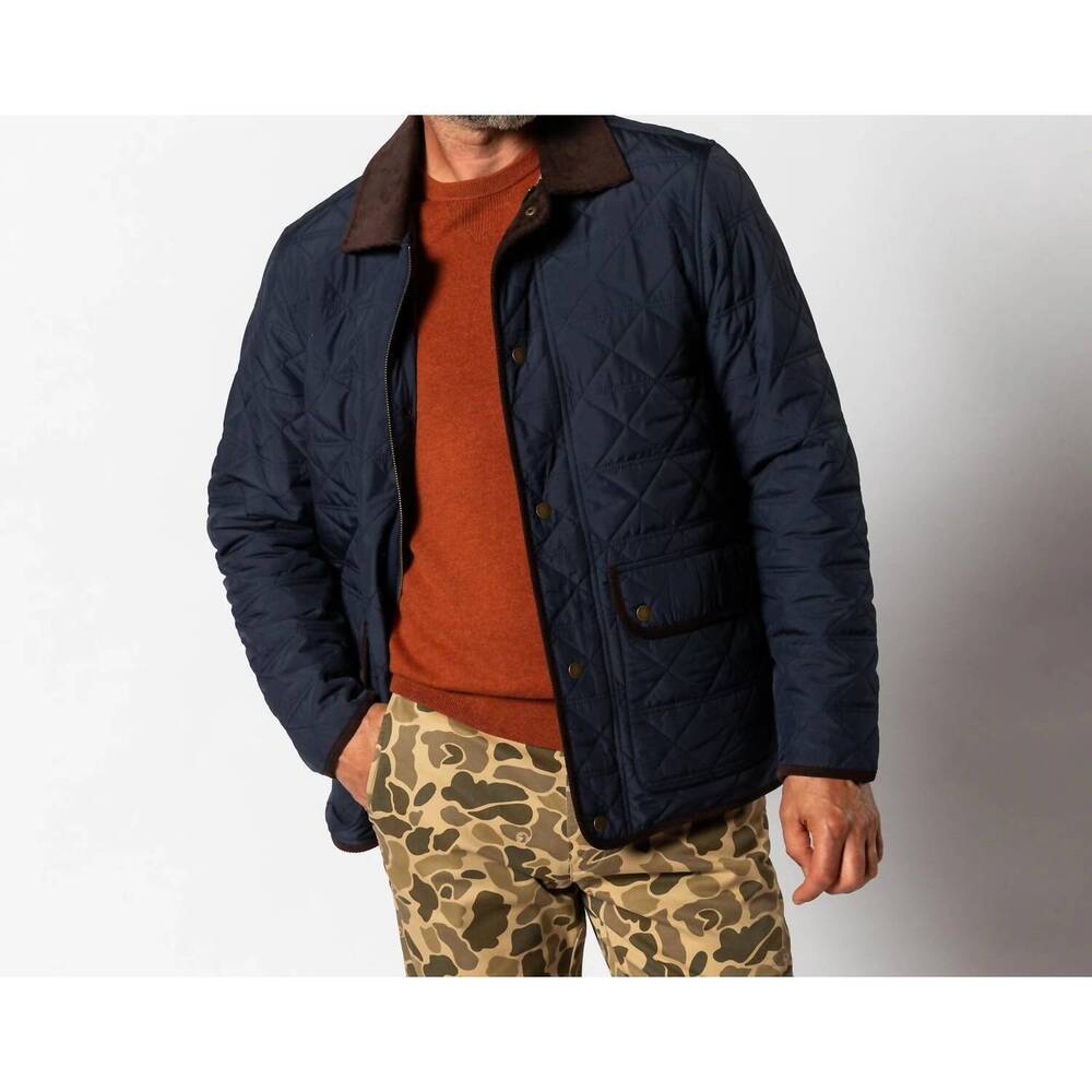 NEW DUCK HEAD fremont lodge quilted jacket in navy